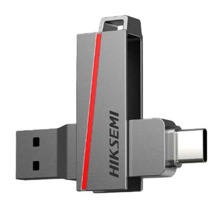 Comprar HIKVISION HS-USB-E307C(STD)/256G/U3/NEWSEMI/WW Pendrive USB Hikvision - Capacidad 256 GB - Interfaz USB Tipo A/Tipo C 3.2 - Velocidad máx. lectura/escritura: 130/45 MB/s - Diseño robusto, resistente y duradero - Pequeño tamaño