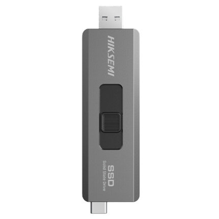 Comprar HIKVISION HS-USB-S309C(STD)/500G/U3//HIKSEMI/WW Disco SSD portátil Hikvision - Formato de pen drive - Capacidad 500 GB - Interfaz USB Tipo A y USB Tipo C - Velocidad lectura/escritura: 530/450 MB/s - Función OTG
