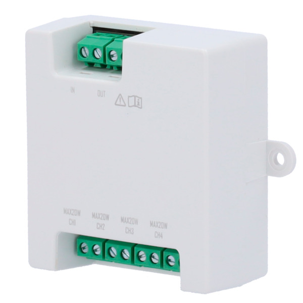 HIKVISION INTERCOM DS-KAD7061EY Distribuidor para edificios - 4 grupos de 2 hilos HD - Alimenta hasta 4 monitores de 2 hilos HD