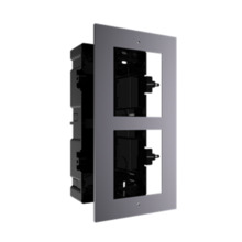 HIKVISION INTERCOM DS-KD-ACF2 Panel frontal y caja de registro encastrada para 2 módulos de videoportero Hikvision