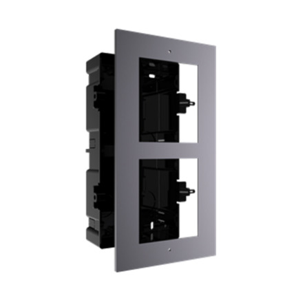 Comprar HIKVISION INTERCOM DS-KD-ACF2 Panel frontal y caja de registro encastrada para 2 módulos de videoportero Hikvision