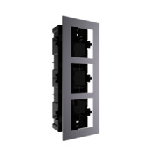 HIKVISION INTERCOM DS-KD-ACF3 Panel frontal y caja de registro encastrada para 3 módulos de videoportero Hikvision