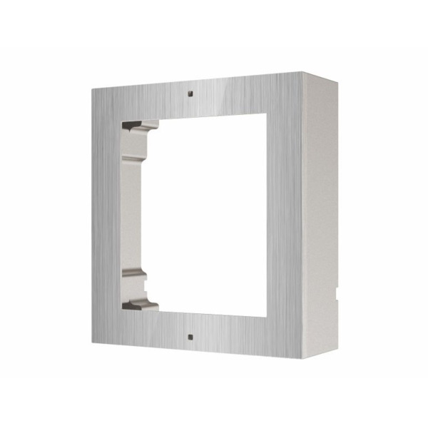 HIKVISION INTERCOM DS-KD-ACW1/S Caja de registro en superficie para 1 módulo de videoportero Hikvision acabado en acero inoxidab (1)