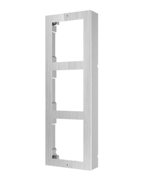 HIKVISION INTERCOM DS-KD-ACW3/S Caja de registro superficie para 3 módulos de videoportero Hikvision acabado en acero inoxidable (1)