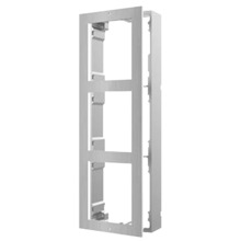 HIKVISION INTERCOM DS-KD-ACW3/S Caja de registro superficie para 3 módulos de videoportero Hikvision acabado en acero inoxidable