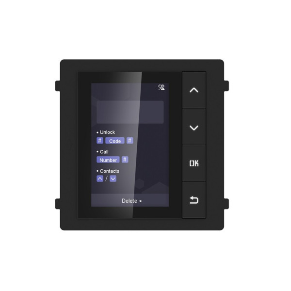 HIKVISION INTERCOM DS-KD-DIS Módulo display para videoporteros IP modulares Hikvision empotrado/superficie (1)