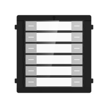 HIKVISION INTERCOM DS-KD-K12/S Módulo de etiqueta de nombre para estación de puerta modular videoportero Acero inoxidable