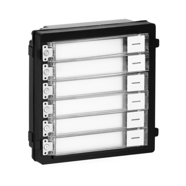 HIKVISION INTERCOM DS-KD-KK Módulo de 6 botones con etiquetas para videoportero modular IP superficie/empotrado Hikvision (2)