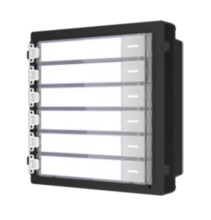 HIKVISION INTERCOM DS-KD-KK Módulo de 6 botones con etiquetas para videoportero modular IP superficie/empotrado Hikvision