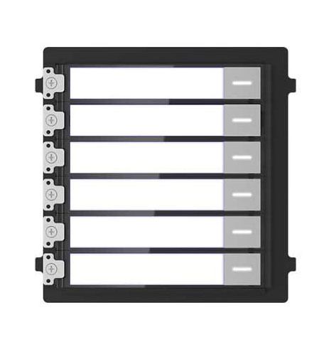 HIKVISION INTERCOM DS-KD-KK/S Módulo de videoportero modular 6 Botones/Etiquetas Acero inoxidable Hikvision