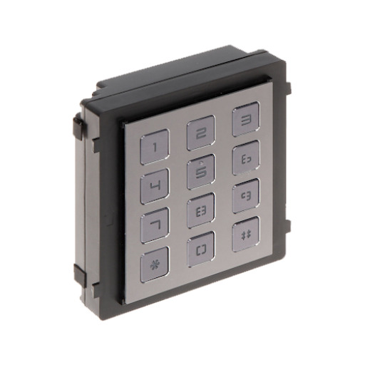 HIKVISION INTERCOM DS-KD-KP Módulo de apertura con teclado para videoportero IP modular superficie/empotrado Hikvision (2)