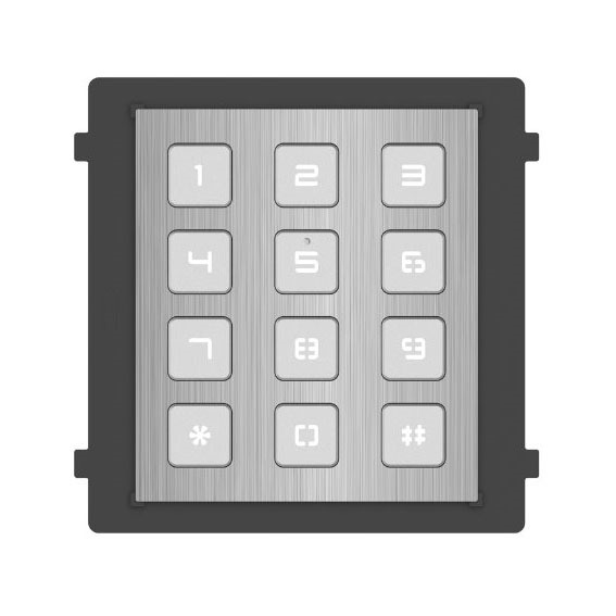 HIKVISION INTERCOM DS-KD-KP/S Módulo de apertura con teclado de acero inoxidable para videoportero IP modular empotrado/superfic (2)