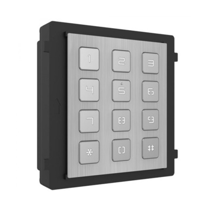 Comprar HIKVISION INTERCOM DS-KD-KP/S Módulo de apertura con teclado de acero inoxidable para videoportero IP modular empotrado/superficie Hikvision