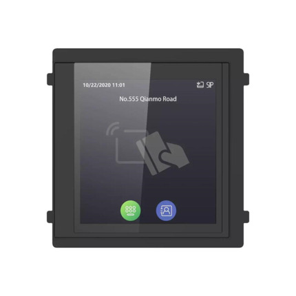 Comprar HIKVISION INTERCOM DS-KD-TDE Módulo puerta videoportero pantalla táctil 4" lector tarjetas EM IP65 IK08 Hikvision