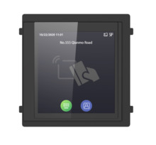 HIKVISION INTERCOM DS-KD-TDM Módulo videoportero Touch&Display 4 en 1 ( Pantalla táctil y tarjeta código, publicidad )