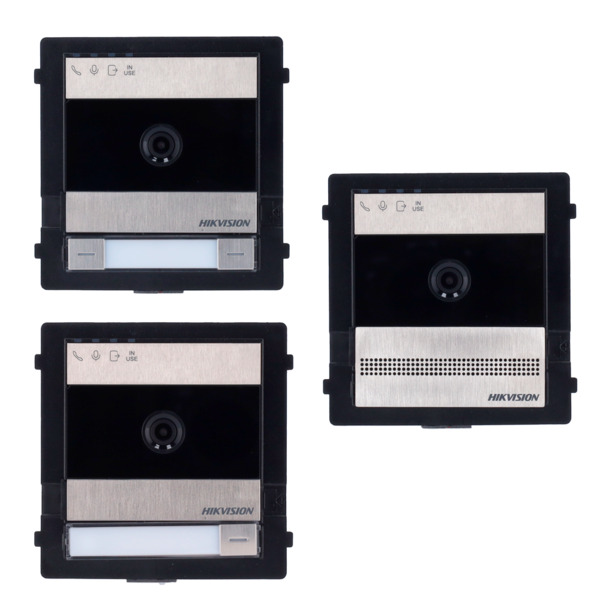 HIKVISION INTERCOM DS-KD7003EY-IME2 Videoportero 2 hilos HD de acero inoxidable - Cámara 2 Mpx - Audio bidireccional - App móvil (1)