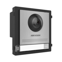 HIKVISION INTERCOM DS-KD8003-IME1(B)/S Unidad exterior con cámara para videoportero IP Hikvision botón de llamada acabado en ace