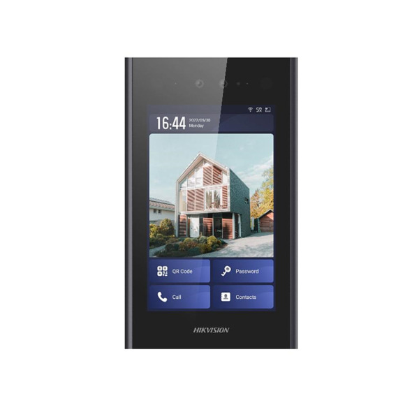 HIKVISION INTERCOM DS-KD9633-WBE6 Estación de puerta IP Video Portero 8" IK07 con Reconocimiento Facial Metal Android Hikvision