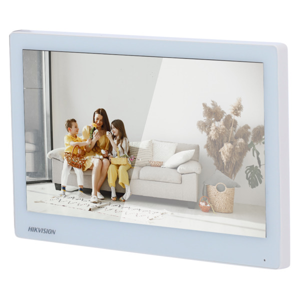 HIKVISION INTERCOM DS-KH6350-WTE1/White Monitor para videoportero - Pantalla táctil TFT de 7&quot; marco estrecho - Audio bidire