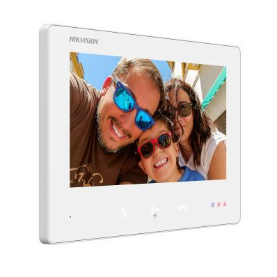 HIKVISION INTERCOM DS-KH7300EY-TE2/White Monitor 2 hilos HD de interior para videoportero 7" 4 botones. Color Blanco Montaje Sup (1)