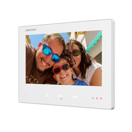 HIKVISION INTERCOM DS-KH7300EY-TE2/White Monitor 2 hilos HD de interior para videoportero 7" 4 botones. Color Blanco Montaje Sup (2)