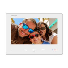HIKVISION INTERCOM DS-KH7300EY-TE2/White Monitor 2 hilos HD de interior para videoportero 7" 4 botones. Color Blanco Montaje Sup