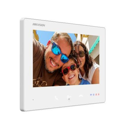 HIKVISION INTERCOM DS-KH7300EY-WTE2/White Estación interior Monitor para Videoportero 2 hilos HD Wifi Pantalla táctil 7" Blanco (1)