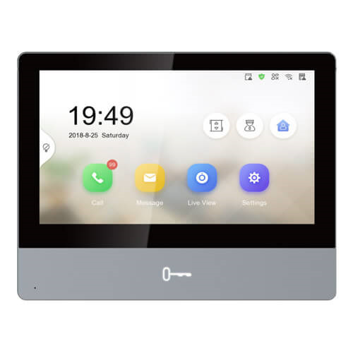 HIKVISION INTERCOM DS-KH8350-WTE1/EU Monitor interior de 7" panel de metal Ethernet + WIFI. POE IP (1)