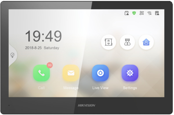 HIKVISION INTERCOM DS-KH8520-WTE1/EU Monitor interior 10" Ethernet + WIFI para videoportero IP Hikvision (1)