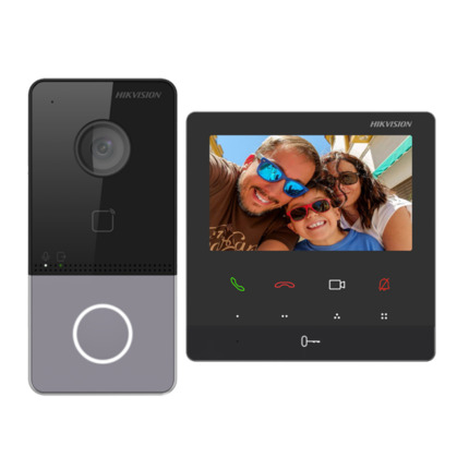 Comprar HIKVISION INTERCOM DS-KIS606-P Kit Video Portero IP/WiFi 2MP Monitor 4,3" IP65