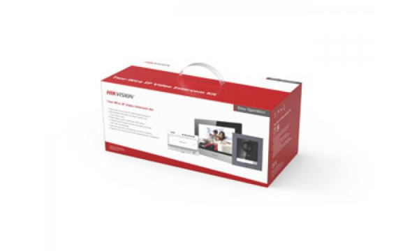 HIKVISION INTERCOM DS-KIS702Y Kit videoportero 2 hilos Placa exterior + Monitor interior + alimentador + distribuidor/convertido (1)