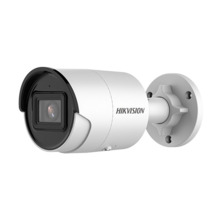 HIKVISION PRO DS-2CD2083G2-IU 2.8 Cámara bullet IP 8Mpx, óptica fija 2.8mm, IR 40 m, WDR, IA Acusense, micrófono, IP67, 12Vdc/Po