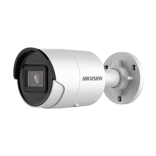 HIKVISION PRO DS-2CD2083G2-IU 2.8 Cámara bullet IP 8Mpx, óptica fija 2.8mm, IR 40 m, WDR, IA Acusense, micrófono, IP67, 12Vdc/Po