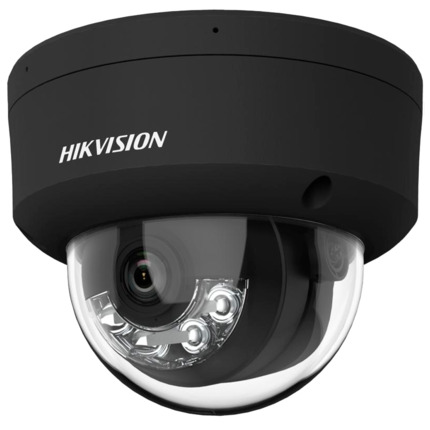 Comprar HIKVISION PRO DS-2CD2143G2-LIS2U(2.8mm)(BLACK) Hikvision - Cámara Domo IP gama PRO - Resolución 4 Megapixel (2688x1520) - Lente 2.8 mm | Micrófono dual en array - Luz híbrida alcance 30 m | PoE | MicroSD | IP67 - AcuSense | MD2.0 | Audio | Alarma
