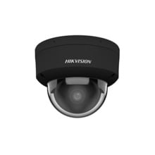 Hikvision Pro DS-2CD2186G2H-ISU BK Minidomo IP 8Mpx, óptica fija 2.8mm, IR 30 m Darkfighter, WDR 130dB, IA Acusense, SD,  E/S al