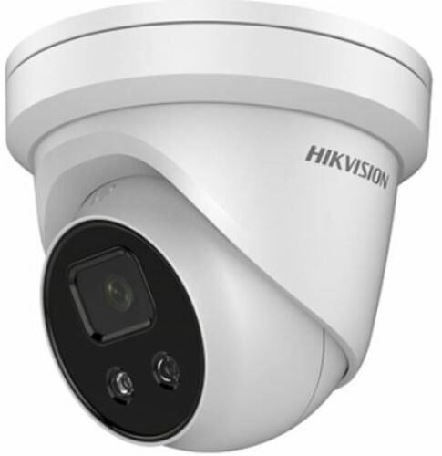 Hikvision Pro DS-2CD2346G2-ISU/SL2 Mini-domo IP 4Mpx, IR 30m, óptica fija 2.8mm, WDR 120dB, Acusense, Luz estroboscópica, H.265+