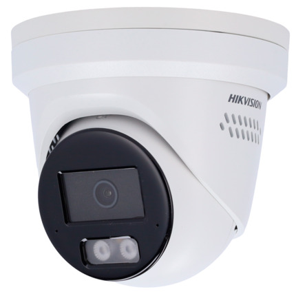 Comprar HIKVISION PRO DS-2CD2346G2H-IS2U/SRB(2.8mm) Hikvision cámara Turret IP gama PRO - Resolución 4 Megapíxel (2688x1520) - Lente 2.8mm - PoE+ | IR 30m | 2 micrófonos y altavoz - Detección de movimiento 2.0 | AcuSense - Face capture | Luz foja y azul