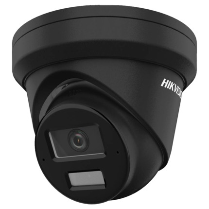 Comprar HIKVISION PRO DS-2CD2383G2-LI2U(2.8mm)(BLACK) Hikvision - Cámara Turret IP gama PRO - Resolución 8 Megapixel (3840x2160) - Lente 2.8 mm | Micrófono dual en array - Luz híbrida alcance 30 m | PoE | MicroSD | IP67 - AcuSense | Detección de movimien