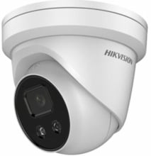 Hikvision Pro DS-2CD2386G2-ISU/SL2 Mini-domo IP 8Mpx, IR 30m, óptica fija 2.8mm, alarma luz estroboscópica/audio, H.265+, WDR 12