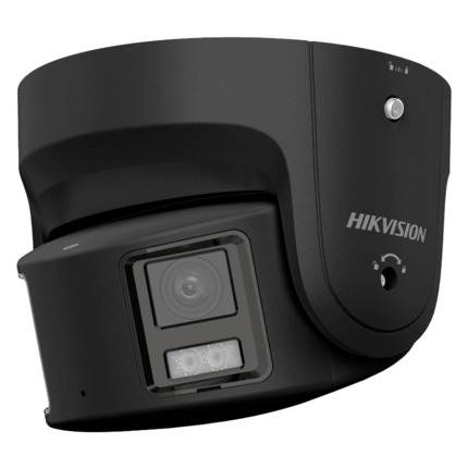 Comprar HIKVISION PRO DS-2CD2387G2P-LSU/SL(4mm)(C)//BLACK Hikvision - Cámara Turret IP Panorámica gama PRO - Resolución 8 Megapíxel | PoE | ColorVu - 4 mm | Micrófono | Sirena y flash disuasorio - Luz blanca 30 m | Detección de movimiento 2.0 - AcuSense