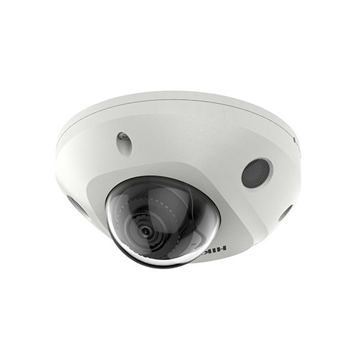 HIKVISION PRO DS-2CD2523G2-IS 2.8 Cámara mini-domo IP 2Mpx, óptica fija 2.8mm, IR 30m, WDR, Acusense, micrófono incorporado, E/S