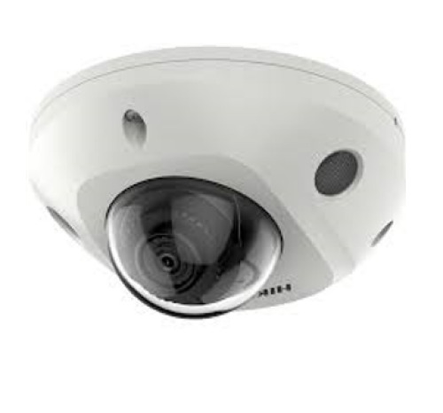 HIKVISION PRO DS-2CD2543G2-IS 2.8 Cámara mini-domo IP 4Mpx, óptica fija 2.8mm, IR 30m, WDR, Acusense, micrófono incorporado, E/S