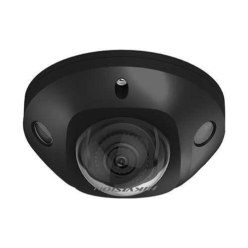 HIKVISION PRO DS-2CD2543G2-IS28BLK Cámara mini-domo IP 4Mpx, óptica fija 2.8mm, IR 30m, WDR, Acusense, micrófono incorporado, E/