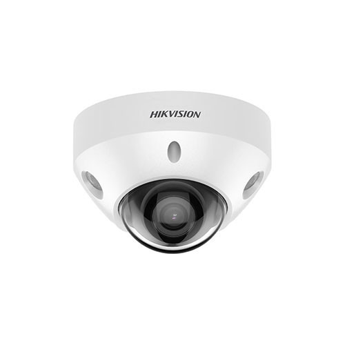 HIKVISION PRO DS-2CD2547G2-LS2.8MM Cámara mini-domo IP 4Mpx, óptica fija 2.8mm, luz visible 30m, ColorVu, H.265+, WDR 130dB, SD,
