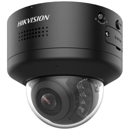 Comprar HIKVISION PRO DS-2CD2746G2H-IPTRZS2U/SL(2.8-12)BLK Hikvision cámara Domo IP gama PRO 4 MPx - Lente varifocal 2.8~12 mm | PTRZ motorizado - Sirena y luz disuasoria | Micrófono dual array - PoE+ | Audio | Alarmas | MicroSD - IR alcance 40m | Detecc