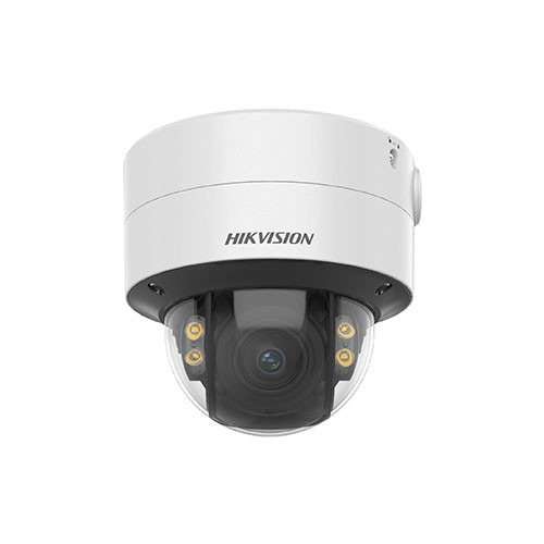HIKVISION PRO DS-2CD2747G2T-LZS Mini-domo IP 4Mpx, ColorVu, luz blanca 40m, óptica motorizada 2.8-12mm, H.265+, WDR 130dB, ranur