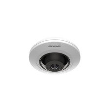 Hikvision Pro DS-2CD2955G0-ISU Cámara ojo de pez IP 5Mpx, led IR 8 m, óptica 1,05mm, WDR 120dB, entrada/salida alarma, micrófono