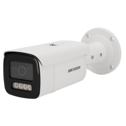 Comprar HIKVISION PRO DS-2CD2T47G2H-LISU/SL(2.8mm)(eF) Hikvision - Cámara IP gama PRO - Resolución 4 MPx | PoE | Alarmas | ColorVu - 2.8 mm | Micrófono | Sirena y flash disuasorios - Luz híbrida 60 m | Detección de movimiento 2.0 - AcuSense | Reconocimie