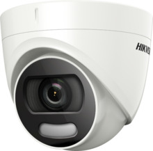 HIKVISION PRO DS-2CE72HFT-F28 2.8M Mini-domo 4 en 1 (TVI, AHD, CVI, analógica) 5Mpx, ColorVu, Luz blanca 20 m, óptica fija 2.8mm