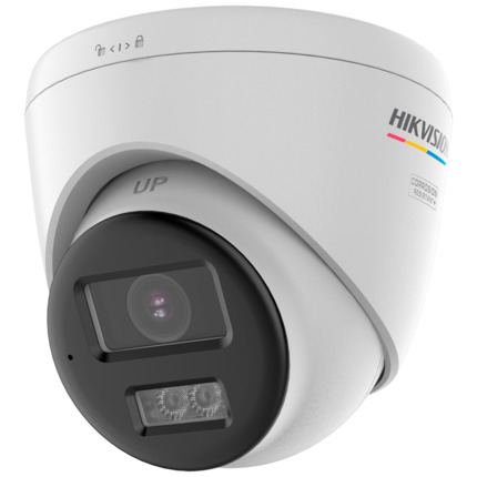 Comprar HIKVISION PRO DS-2CE72UF3T-LSYE(2.8mm) Hikvision cámara Domo HDTVI Gama PRO - Resolución 4K (3840x2160) - Lente 2.8 mm | ColorVu: Imagen a color 24 horas - Luz híbrida alcance 40 m - Micrófono integrado | Audio sobre coaxial - IP67 | Anti corrosi